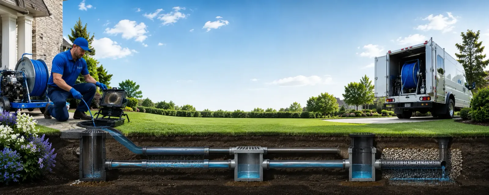 Outdoor drain cleaning information for Pandora, TX